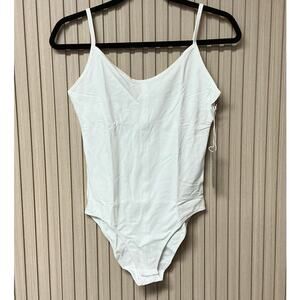 Everlane Women's Cotton Tank Cami Bodysuit White Size S